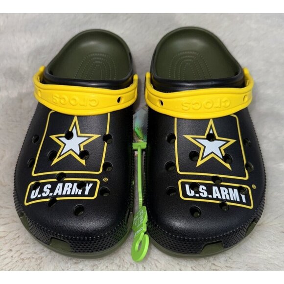 NWT CROCS Classic US ARMY Clog Size Men's 6/Women's 8 Army Green - Picture 1 of 8